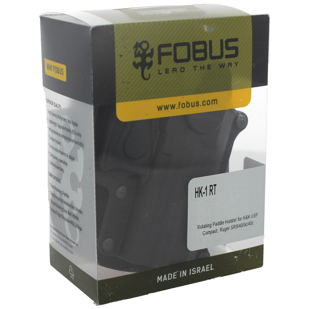Kabura Fobus H&K USP Comp, Walther, Ruger, Taurus Prawa (HK-1 RT) Fobus