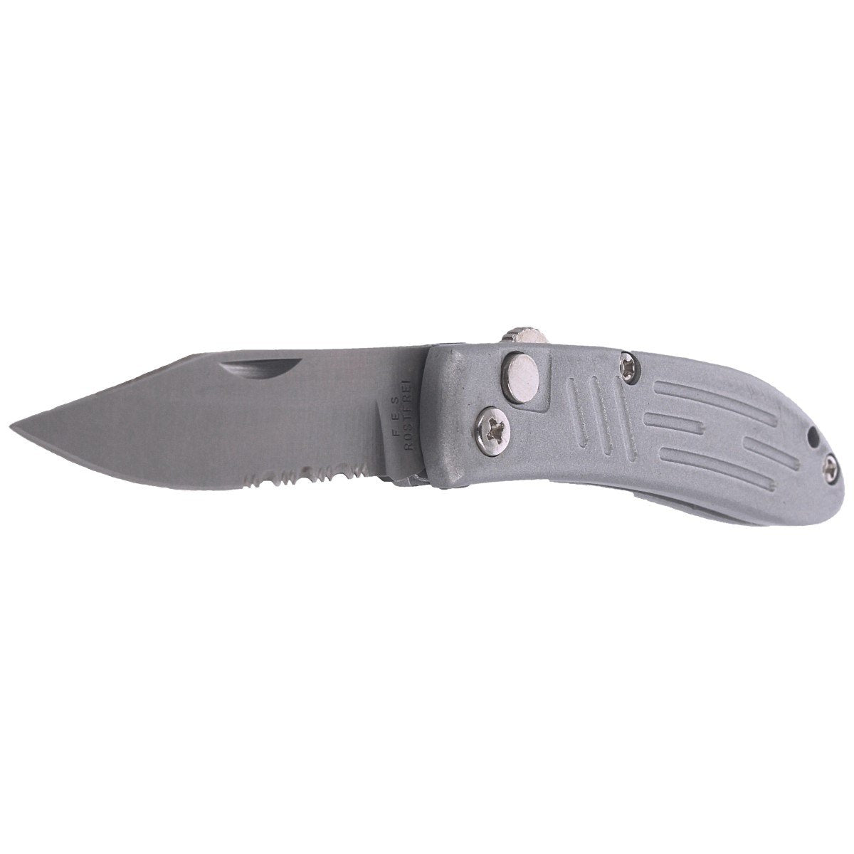Nóż automatyczny Everts Solingen Predator Grey Aluminium, Satin AISI 420C (501905)