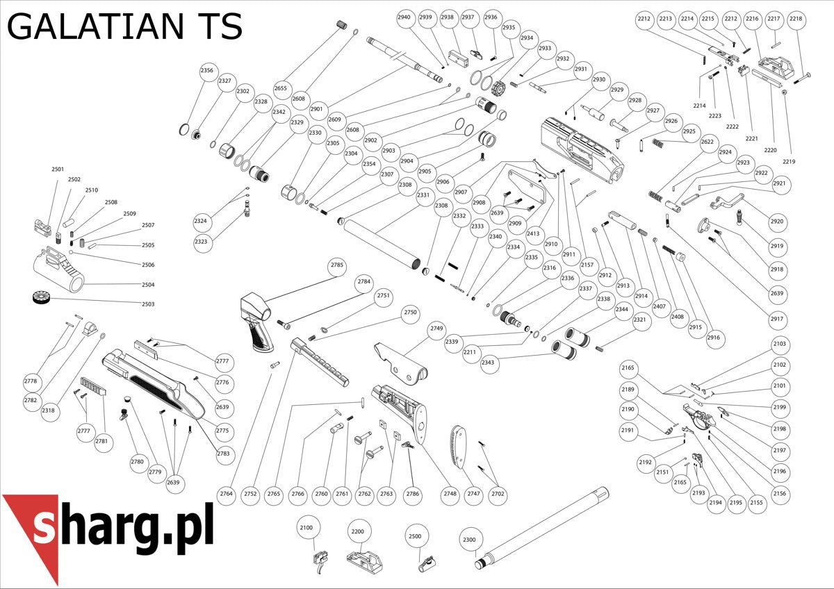 Iglica zaworu do wiatrówki Hatsan BT65, Galatian (2333-9-ST)