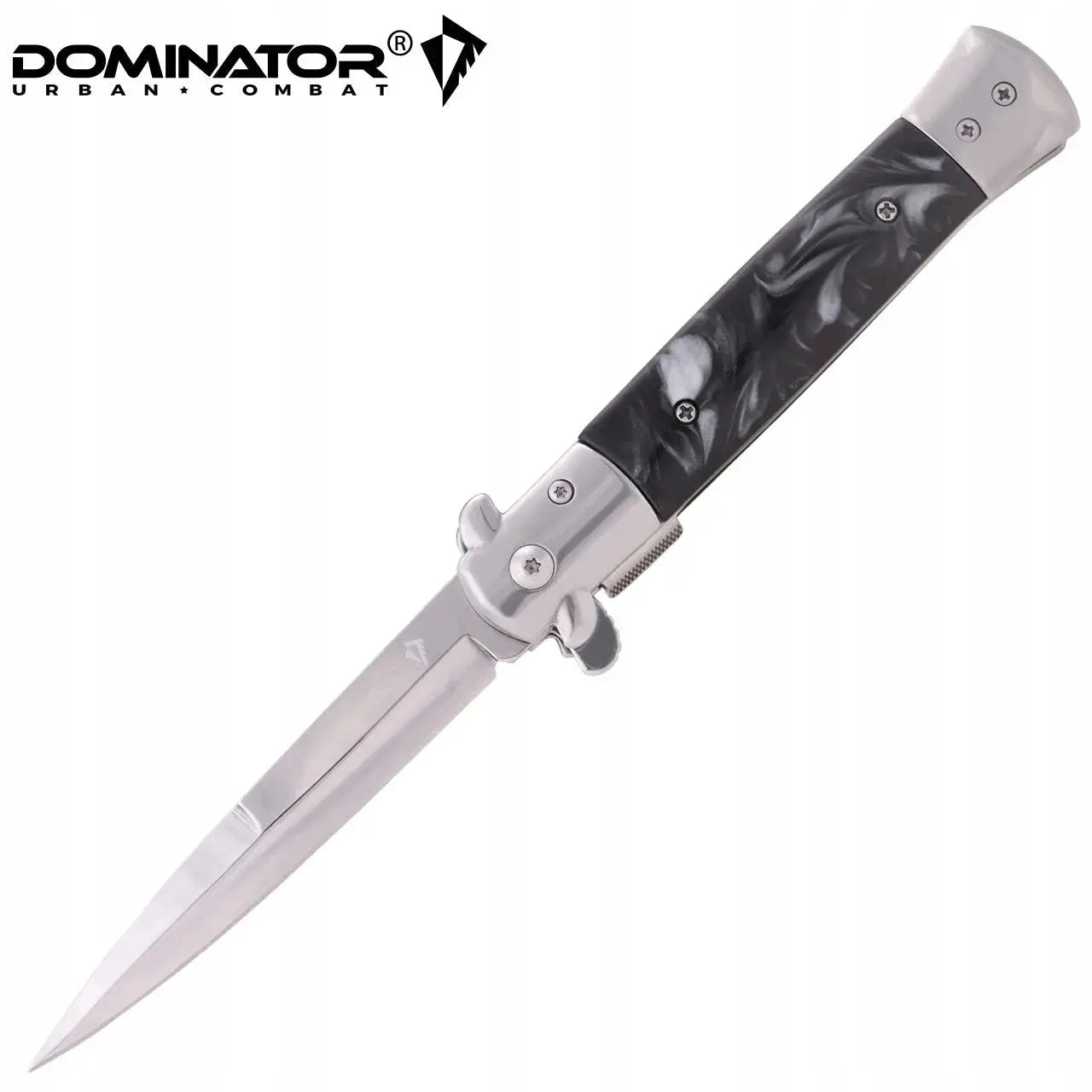 Dominator Nóż składany Sycylijka Czarny Black Pearl Sztylet