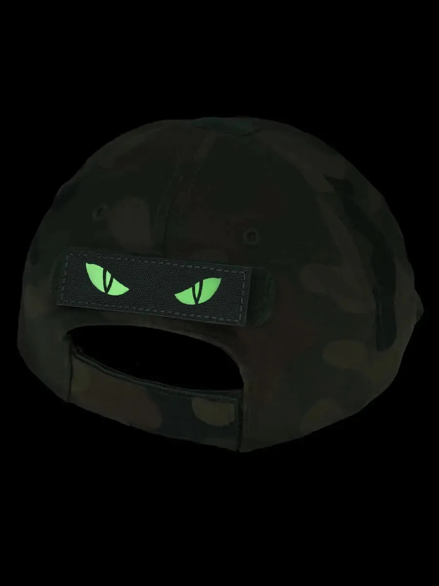 Naszywka Morale Patch Cat Eyes Czarna fluorescencyjna