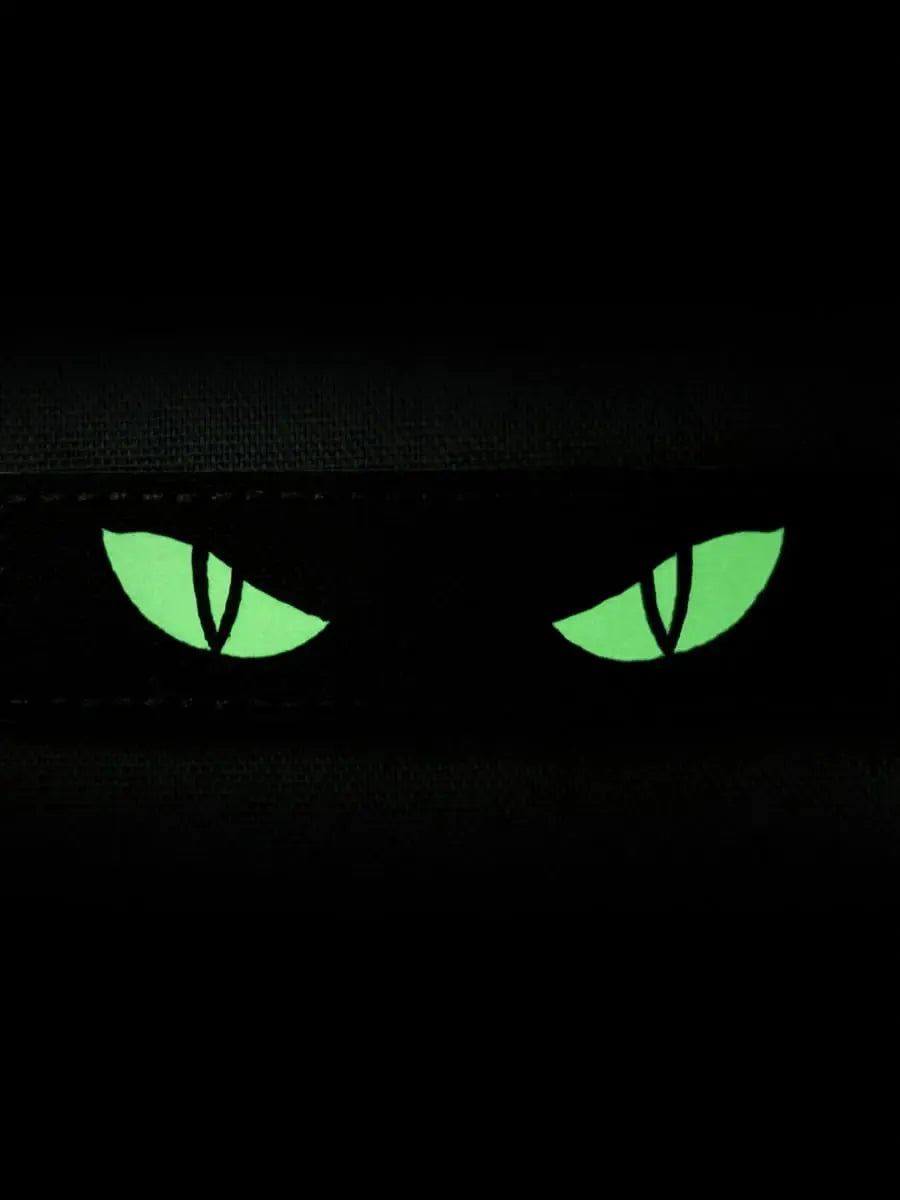 Naszywka Morale Patch Cat Eyes Czarna fluorescencyjna
