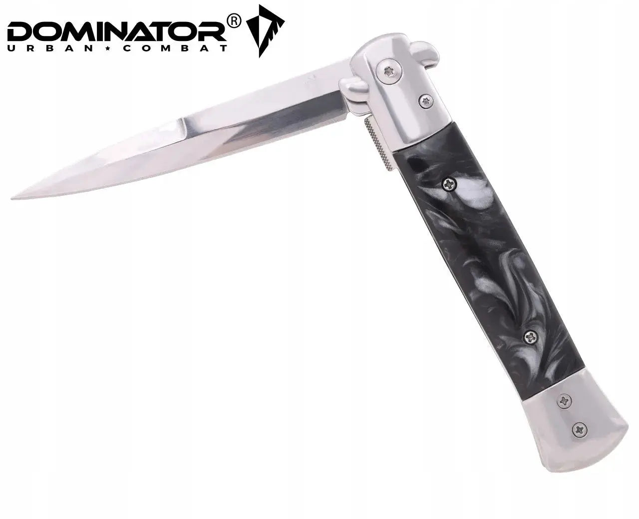 Dominator Nóż składany Sycylijka Czarny Black Pearl Sztylet