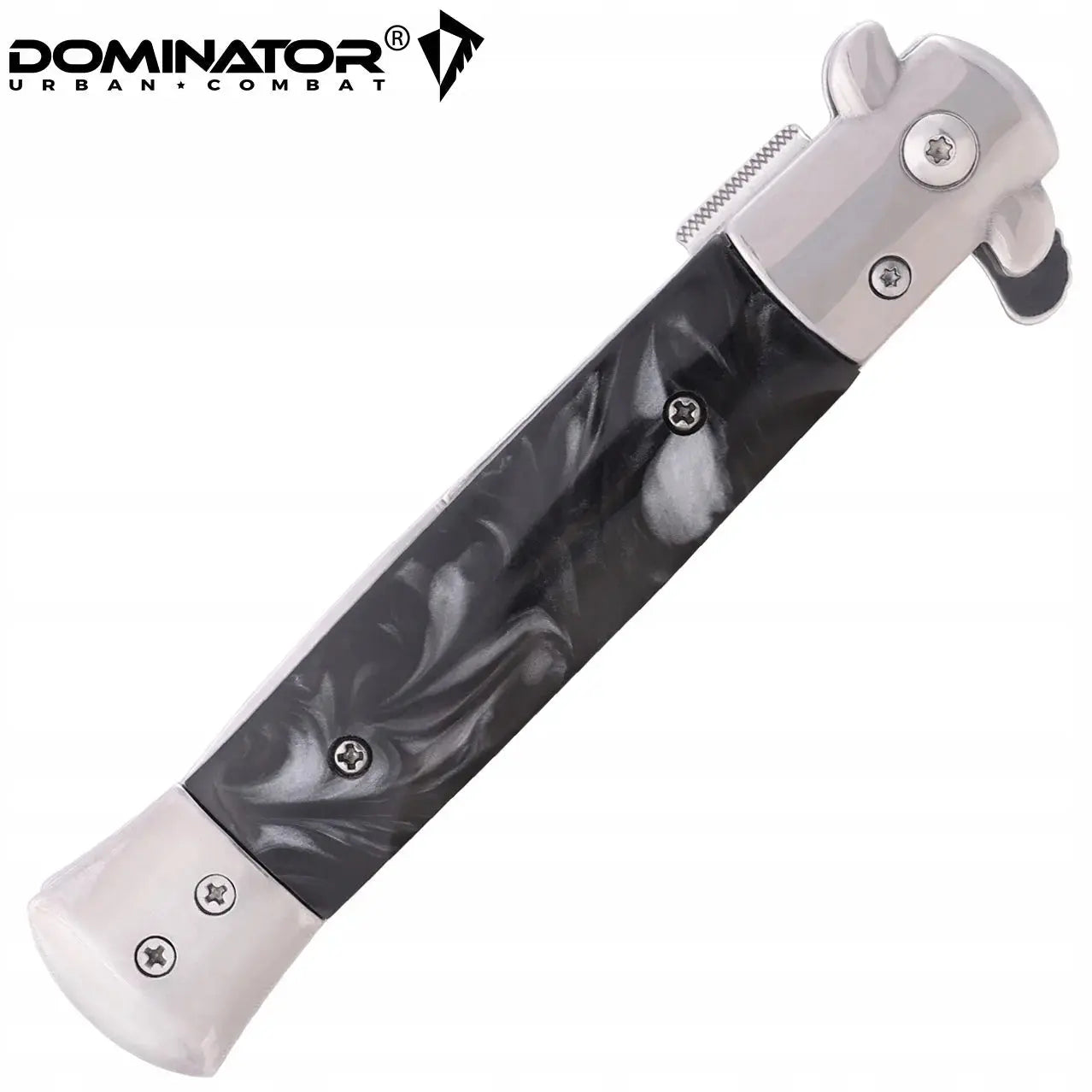 Dominator Nóż składany Sycylijka Czarny Black Pearl Sztylet