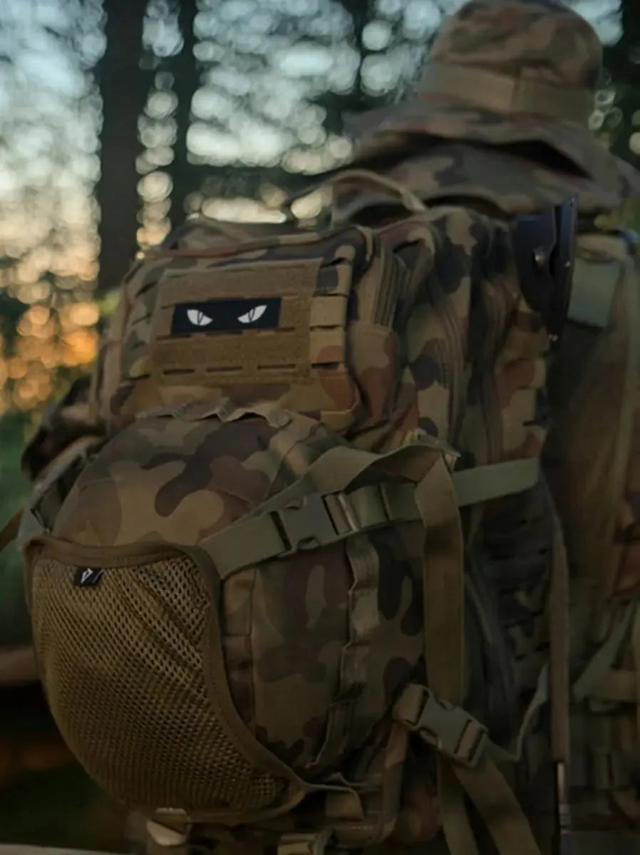 Naszywka Morale Patch Cat Eyes Czarna fluorescencyjna