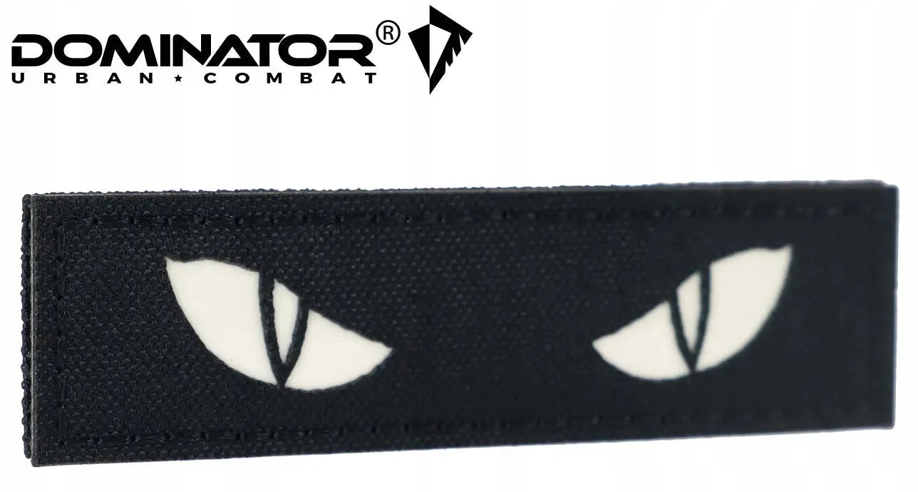 Naszywka Morale Patch Cat Eyes Czarna fluorescencyjna