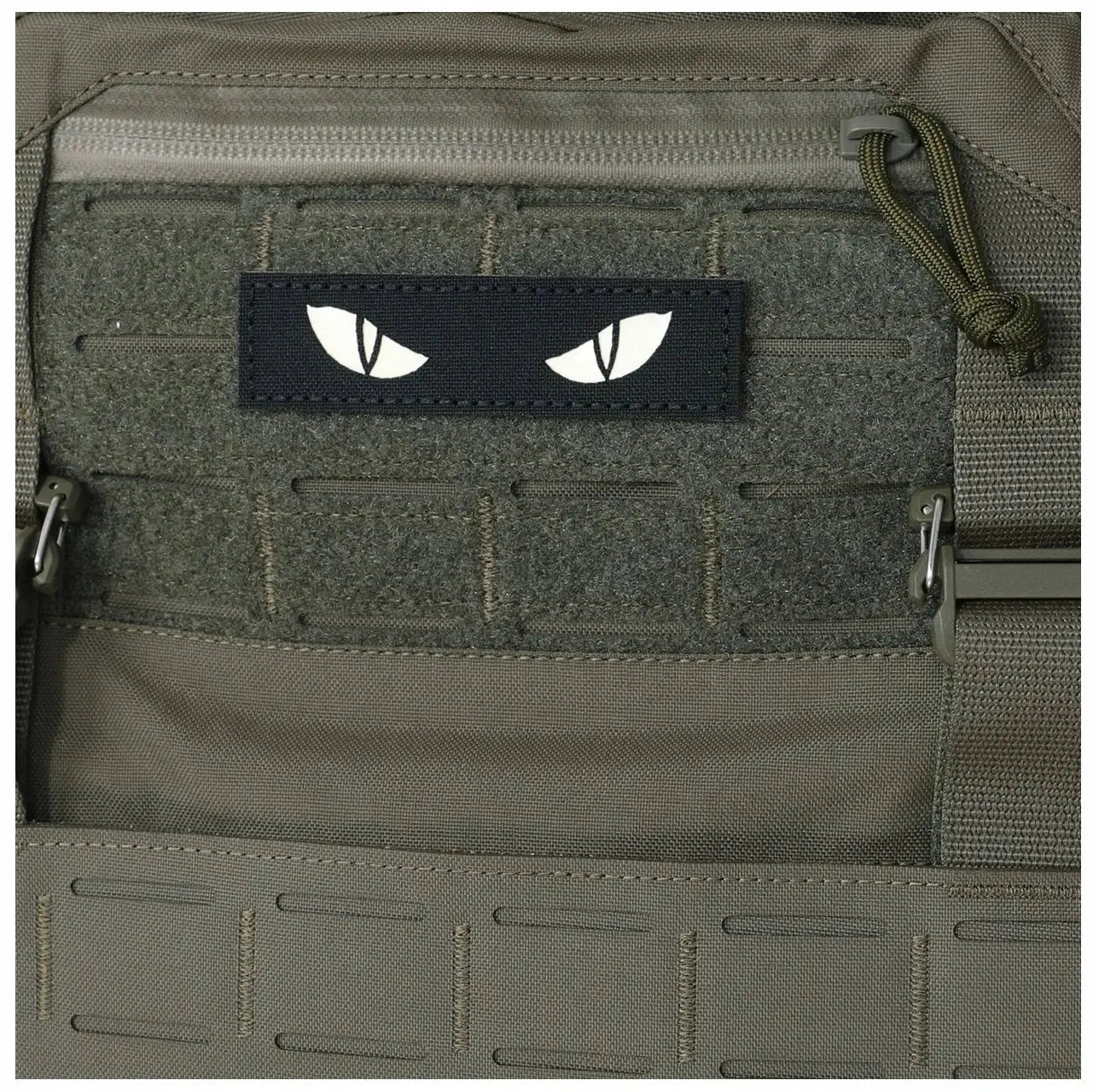 Naszywka Morale Patch Cat Eyes Czarna fluorescencyjna