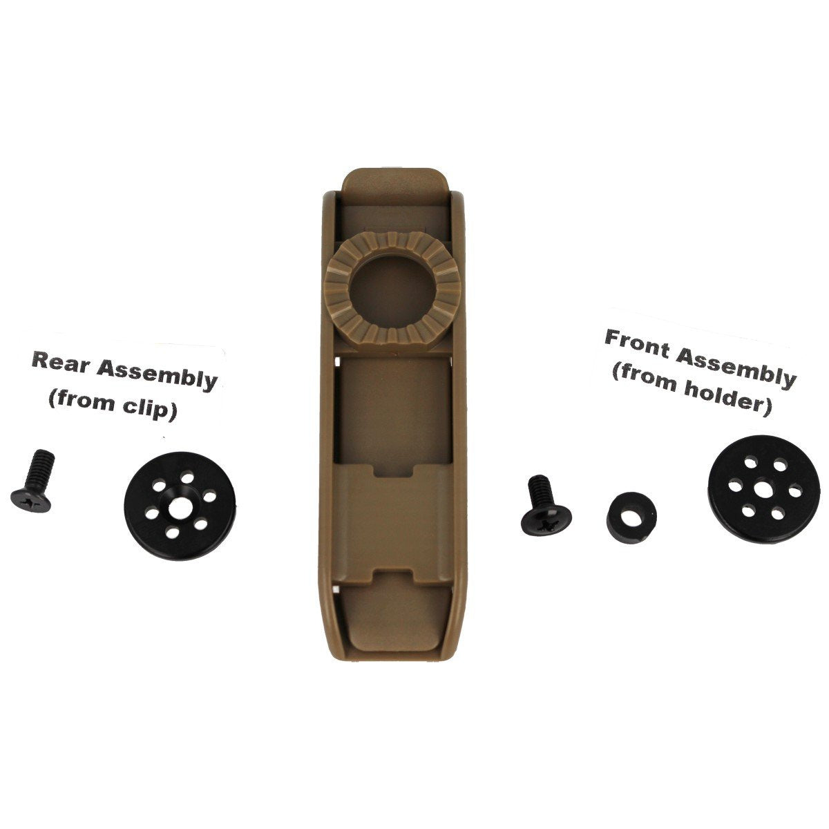 Mocowanie do taśm ESP Roto 360° Single-row MOLLE Clip Khaki, wsuwane (UBC-04-1 KH)
