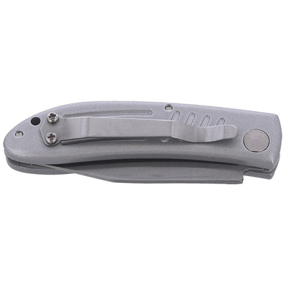 Nóż automatyczny Everts Solingen Predator Grey Aluminium, Satin AISI 420C (501905)