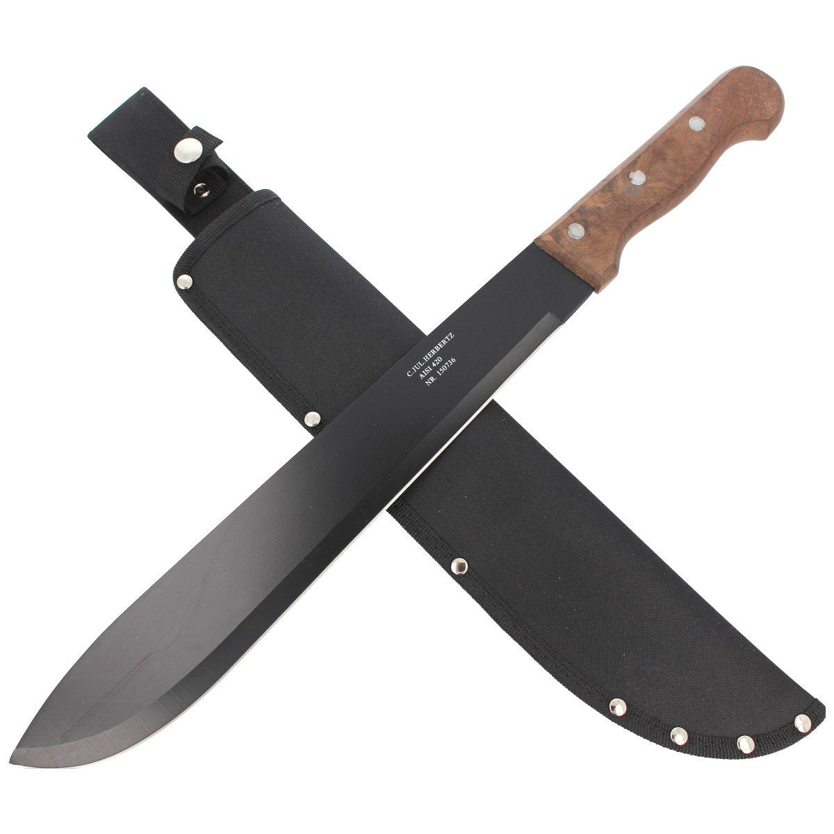 Maczeta Herbertz CJH Heavy Dark Wood, Black 420 (150736)