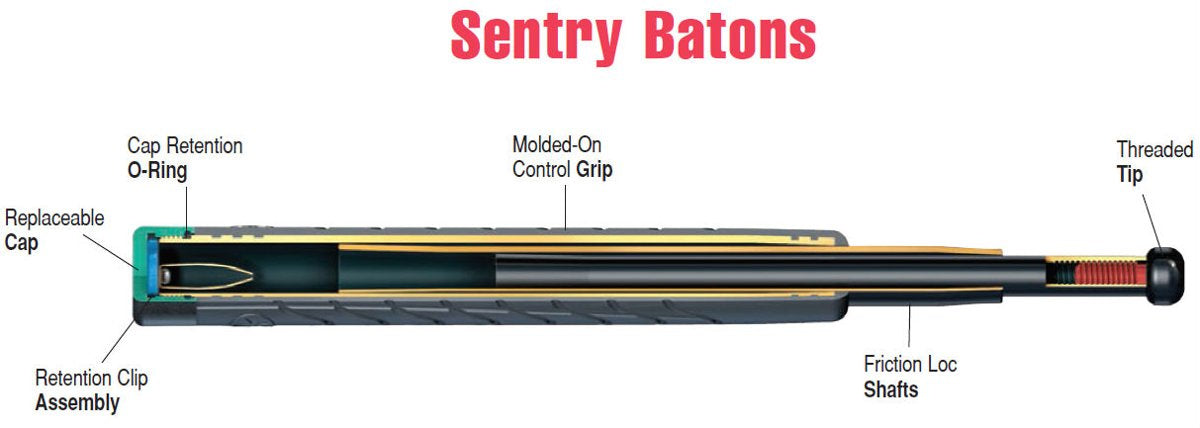 Pałka teleskopowa ASP Sentry 21'' Santoprene, Friction Loc (52400)