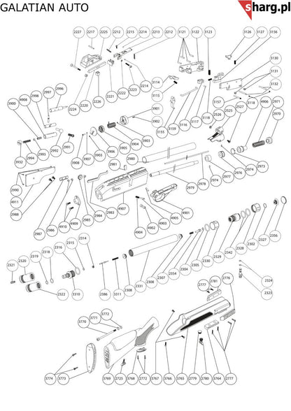 O-Ring 16*2 do wiatrówki Hatsan AT44, BullBoss, Galatian, Gladius, Trophy, Nova Series (2318)