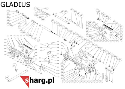 M3*12 zwalniacz magazynka do Hatsan AT44, Airmax, BT65, BullBoss, Gladius, Nova, Trophy (2612)