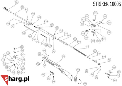 Sprężyna blokady lufy do Hatsan MOD 33-135, Striker (459)