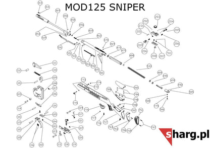 Śruba mocująca kabłąk przednia do Hatsan MOD 33-155, Dominator 200, Striker, Proxima (777)