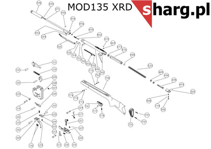 Śruba mocująca kabłąk przednia do Hatsan MOD 33-155, Dominator 200, Striker, Proxima (777)