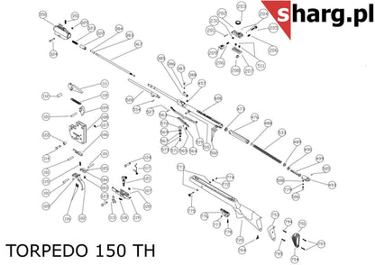 Śruba mocująca kabłąk przednia do Hatsan MOD 33-155, Dominator 200, Striker, Proxima (777)