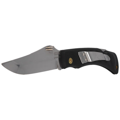 Nóż składany Mikov Crocodile Clip Point Black ABS, Mirror, Klips (243-NH-1/C CLIP/BLACK)