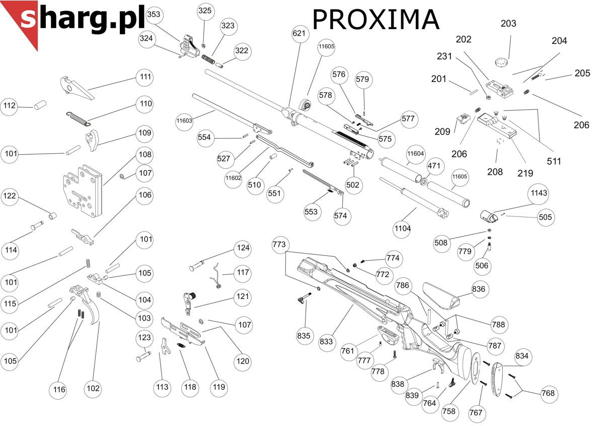 Sprężyna bezpiecznika spustu do wiatrówki Hatsan MOD 33-155, Dominator 200, Proxima (118)