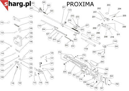 Sprężyna bezpiecznika spustu do wiatrówki Hatsan MOD 33-155, Dominator 200, Proxima (118)