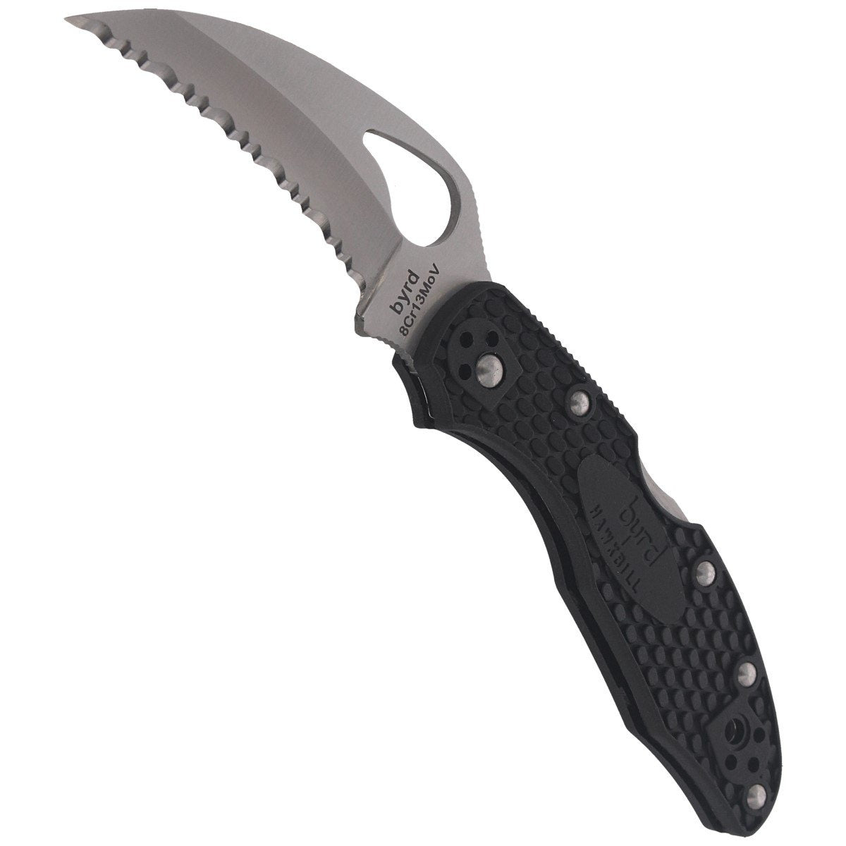 Nóż Spyderco Hawkbill Byrd FRN Black, Spyder (BY22SBK)