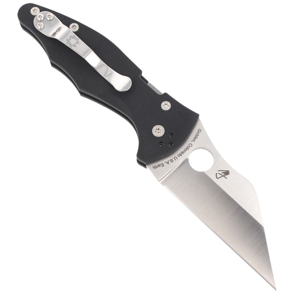Nóż składany Spyderco Yojimbo 2 Black G10, Satin CPM S30V by Michael Janich (C85GP2)