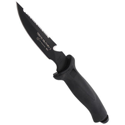 Nóż nurkowy FOX Tekno Military 2 Black / Black Blade (641)