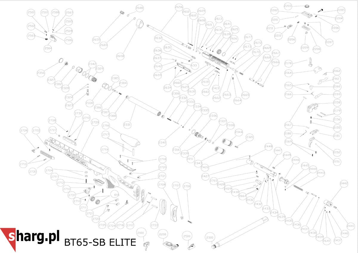 Iglica zaworu do wiatrówki Hatsan BT65, Galatian (2333-9-ST)