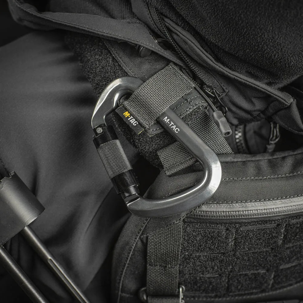 M-tac karabinek 10 cm z sprzęgającym key lock Bk