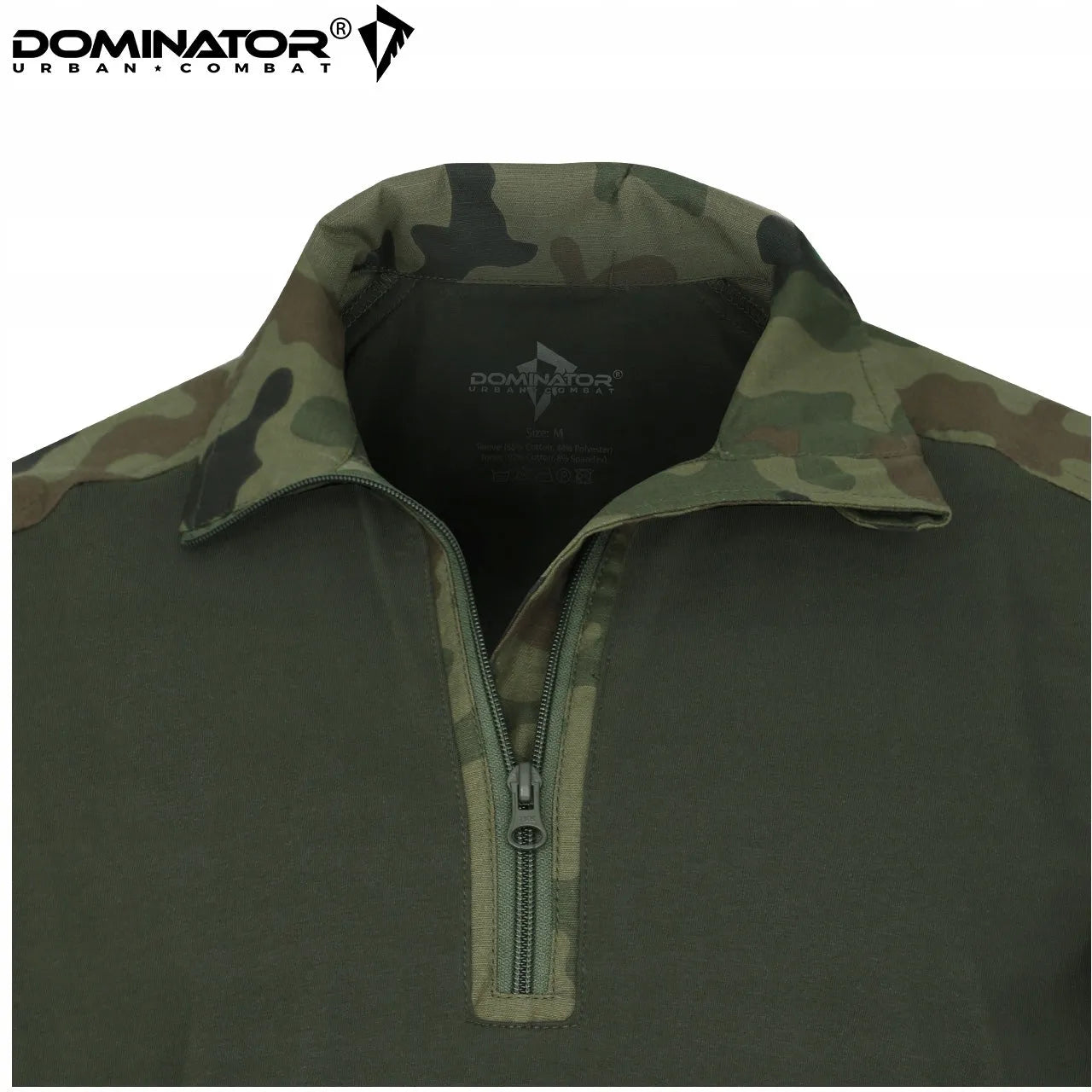 BLUZA TAKTYCZNA WOJSKOWA COMBAT SHIRT DOMINATOR KAMUFLAŻ MORO WZ.93 + FLAGI