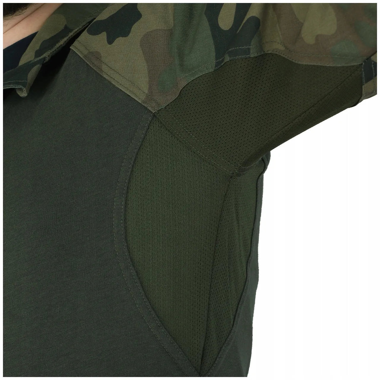 BLUZA TAKTYCZNA WOJSKOWA COMBAT SHIRT DOMINATOR KAMUFLAŻ MORO WZ.93 + FLAGI