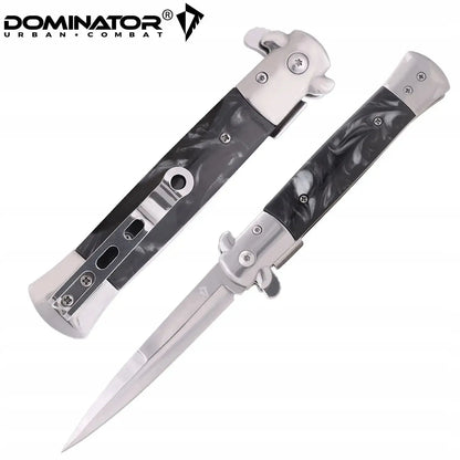 Dominator Nóż składany Sycylijka Czarny Black Pearl Sztylet