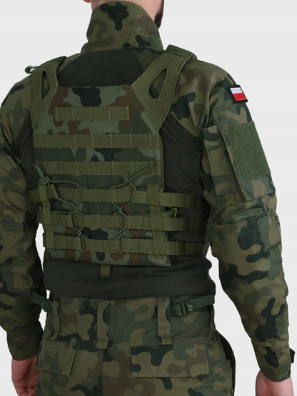 DOMINATOR BLUZA TAKTYCZNA WOJSKOWA COMBAT SHIRT KAMUFLAŻ MORO WZ.93 + FLAGI