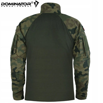 DOMINATOR BLUZA TAKTYCZNA WOJSKOWA COMBAT SHIRT KAMUFLAŻ MORO WZ.93 + FLAGI