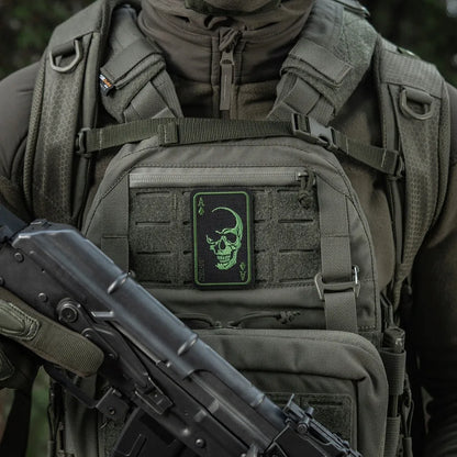 M-Tac - Naszywka Face of War - Haft - Czarny/Zielony