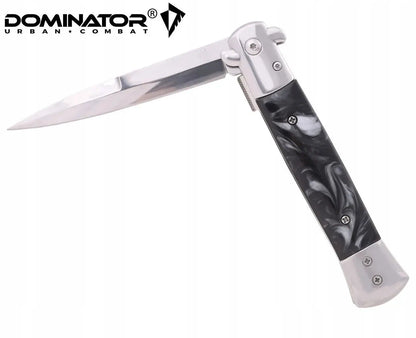 Dominator Nóż składany Sycylijka Czarny Black Pearl Sztylet