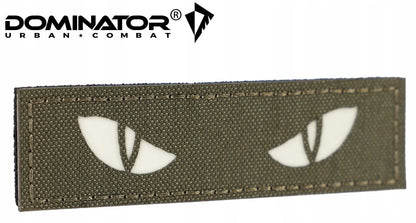 Naszywka na rzep Dominator Cat Eyes fluorescencyjna Olive