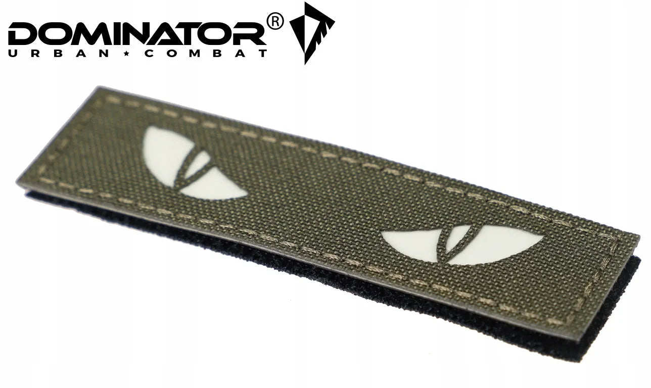 Naszywka na rzep Dominator Cat Eyes fluorescencyjna Olive