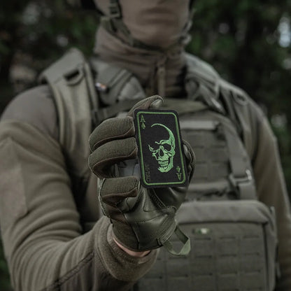 M-Tac - Naszywka Face of War - Haft - Czarny/Zielony