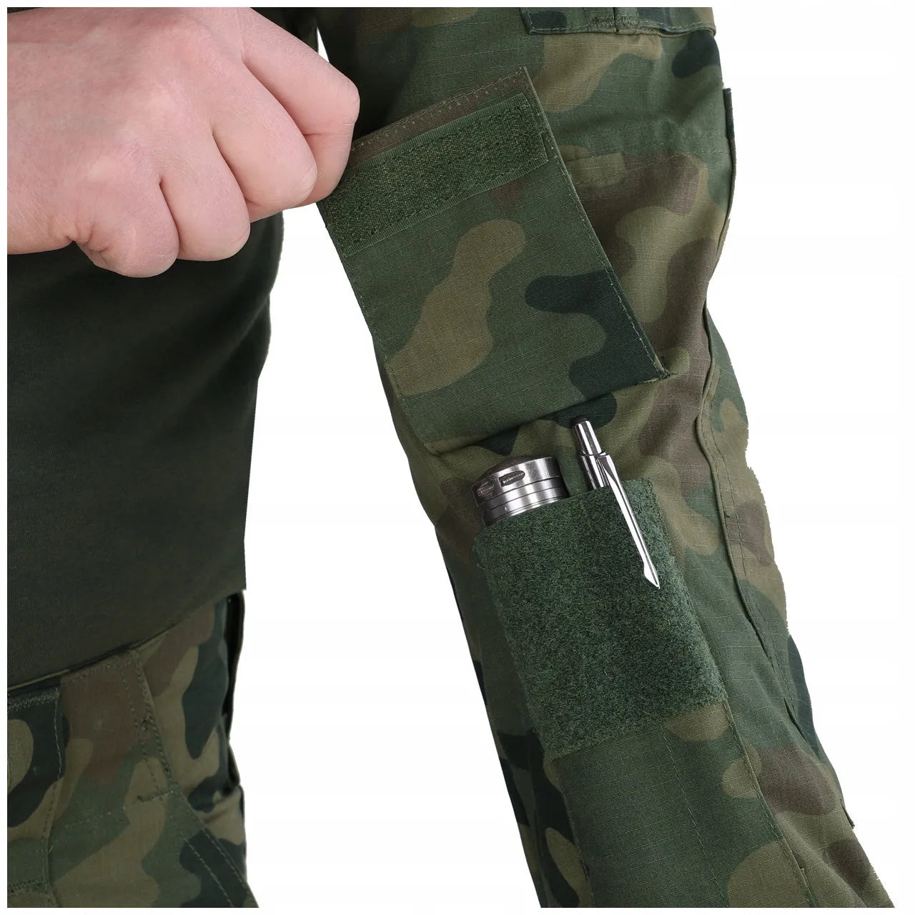 DOMINATOR BLUZA TAKTYCZNA WOJSKOWA COMBAT SHIRT KAMUFLAŻ MORO WZ.93 + FLAGI