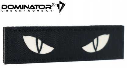 Naszywka Morale Patch Cat Eyes Czarna fluorescencyjna