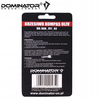 Krzesiwo magnezowe (amerykańskie) Dominator Krzesiwo Kompas