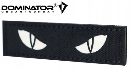 Naszywka Morale Patch Cat Eyes Czarna fluorescencyjna