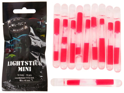 Światła chemiczne Mil-Tec 14931510 Lightstick 10 sztuk czerwone